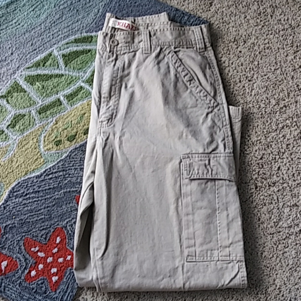 Khaki pants 36 x 30 Men's khaki hi waisted pant